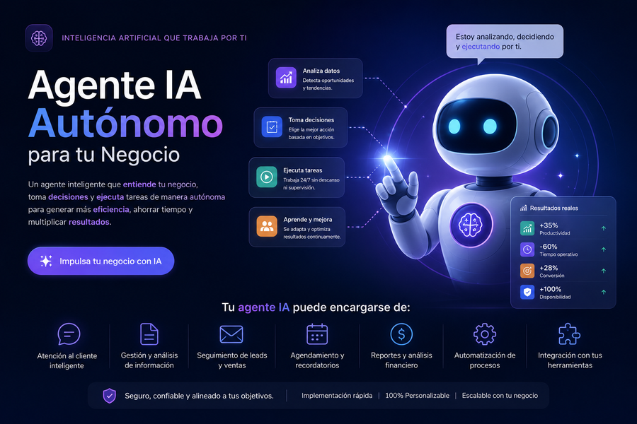 Agente IA Autónomo para tu Negocio