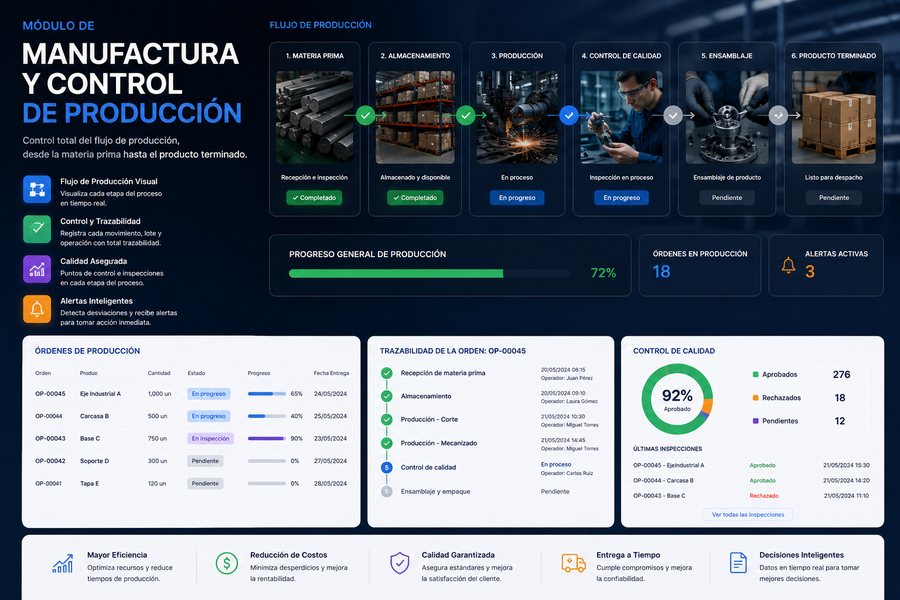 Módulo de Manufactura y Control de Producción